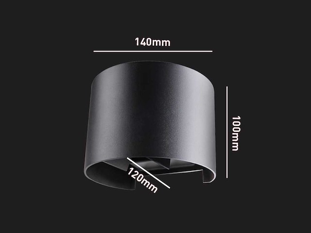 7w led wandlamp duo licht verstelbaar waterdicht(80x) - afbeelding 2 van  11