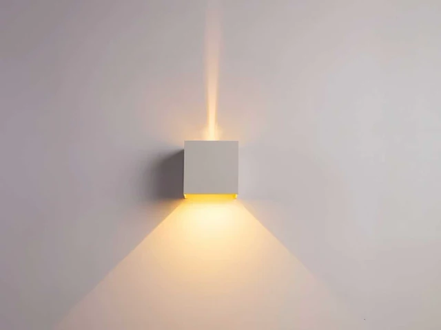 7w led wit wandlamp kubus duo licht verstelbaar waterdicht(10x) - afbeelding 3 van  7