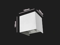 7w led wit wandlamp kubus duo licht verstelbaar waterdicht(40x) - afbeelding 6 van  7