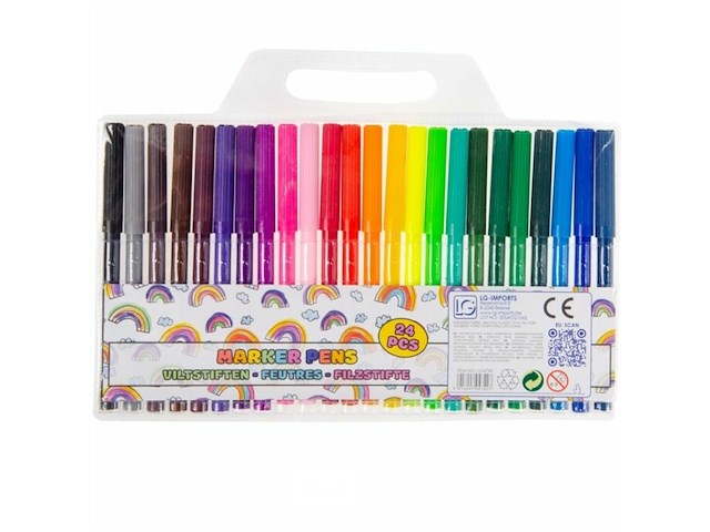 7x 24delige viltstiften - afbeelding 1 van  1