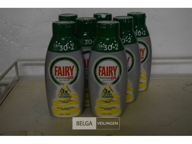 7x 650 ml fairy platinum gel - afbeelding 1 van  4