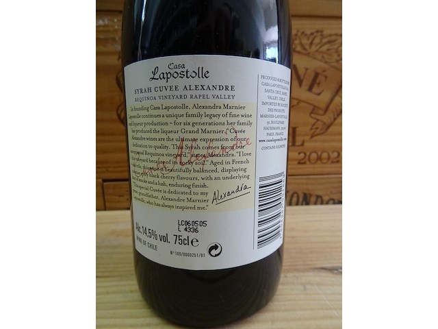 7x 75cl casa lapostolle 2003 - afbeelding 3 van  4