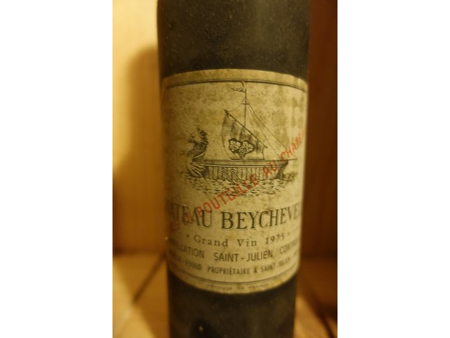 7x 75cl chateau beychevelle 1975 - afbeelding 2 van  3