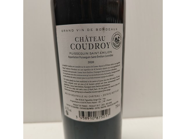 7x 75cl château coudroy - afbeelding 2 van  2