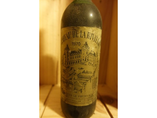 7x 75cl chateau de la riviere 1970 - afbeelding 2 van  3