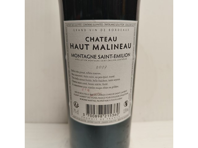 7x 75cl château haut malineau - afbeelding 2 van  2