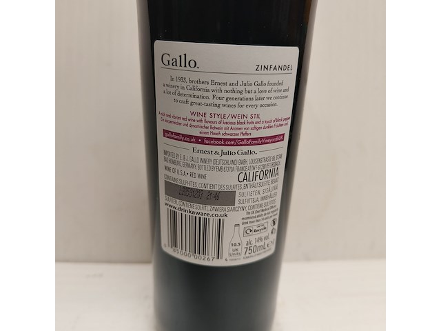 7x 75cl gallo family - afbeelding 2 van  2