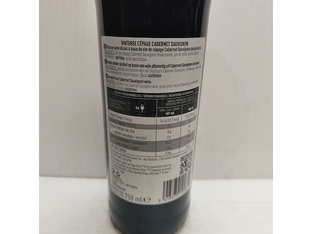 7x 75cl vintense cabernet sauvignon 0,0% - afbeelding 2 van  3