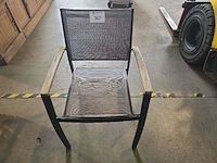 (7x) alu terras stoelen
