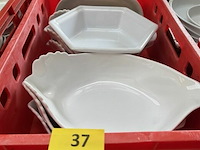 7x div porseleinen schotels - afbeelding 1 van  3