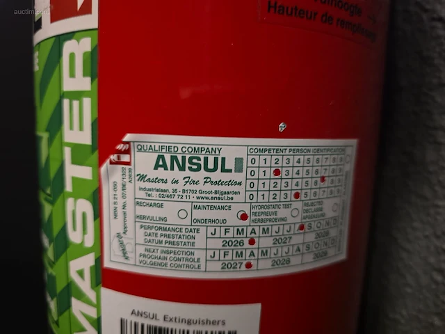 (7x) diverse brandblussers ansul - afbeelding 7 van  12