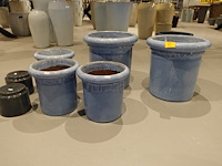 7x diverse terracotta bloempot - afbeelding 1 van  8