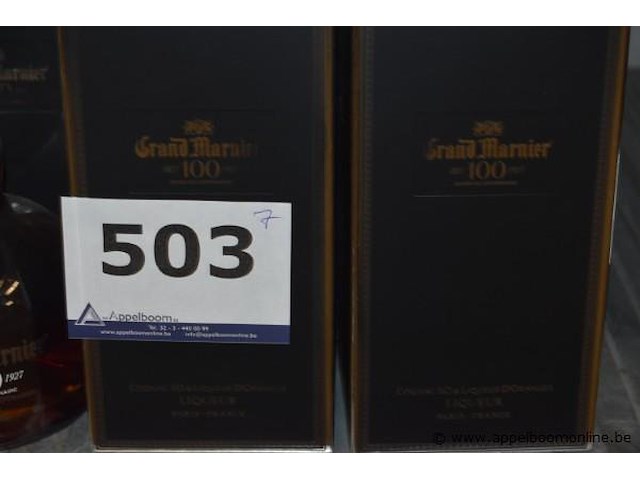 7x fles amber likeur, grand marnier, cuvee du centenaire 100, 70cl - afbeelding 3 van  3