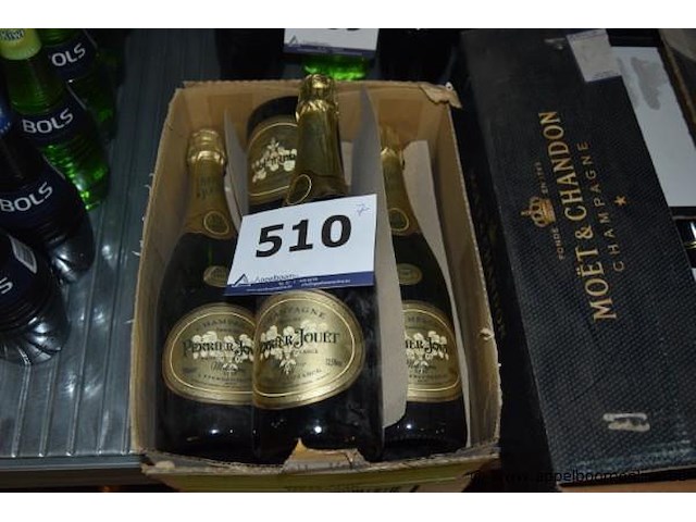 7x fles champagne, perrier jouët, millésime brut, 1997, 75cl - afbeelding 1 van  3