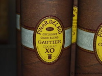 7x fles cognac, gautier, pinar del rio exclusive cigar blend xo - afbeelding 2 van  3