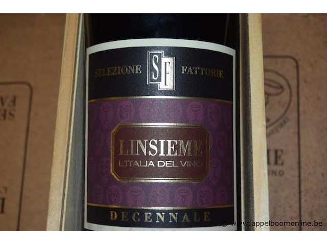 7x fles rode wijn, selezione fattorie, l'insieme decennale - afbeelding 2 van  3