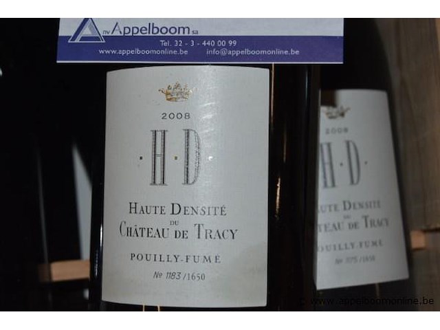 7x fles witte wijn, château de tracy, haute densité, pouilly-fumé, 2008, 75cl - afbeelding 2 van  3
