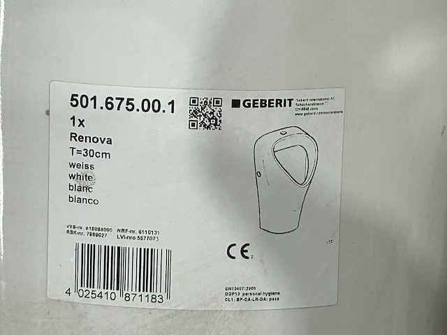 7x geberit urinoir - afbeelding 2 van  2