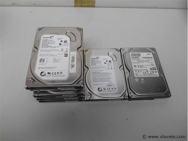 7x hd 5x 250/1x 320/1x 500gb niet getest - afbeelding 1 van  1