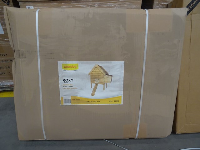7x houten kippenhok - afbeelding 1 van  2