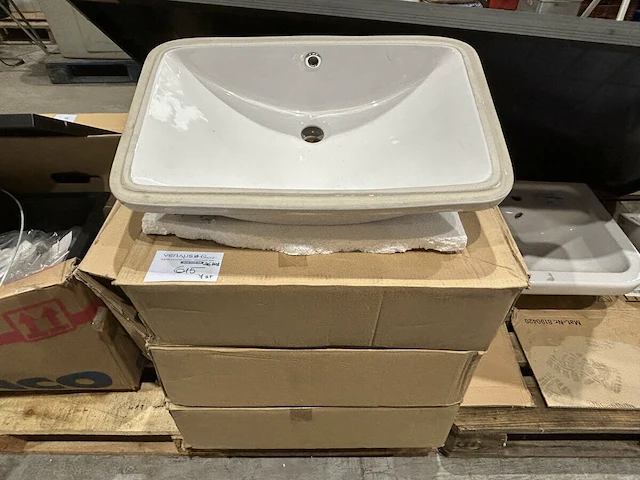 7x inbouw lavabo - afbeelding 1 van  3