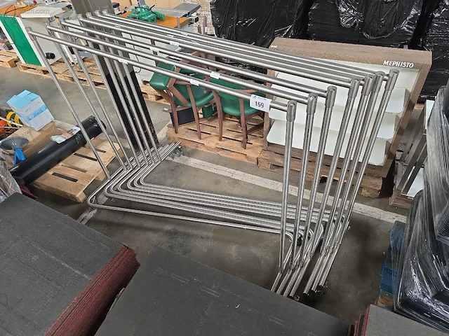 (7x) inox kledinghangers - afbeelding 1 van  3