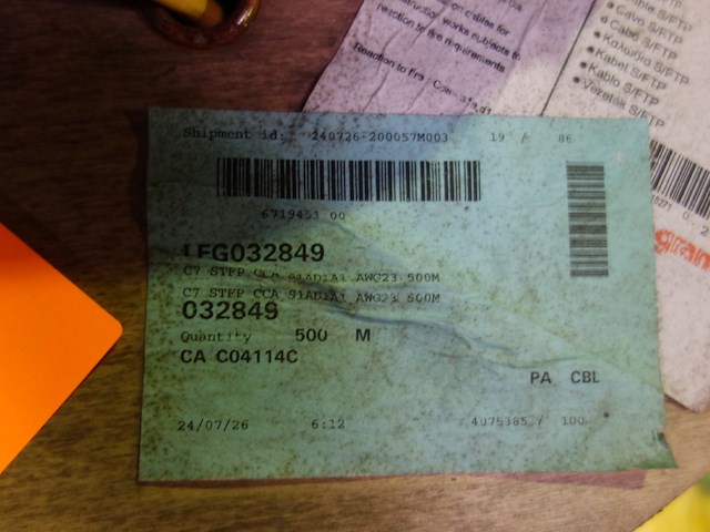 7x kabel op rol - afbeelding 6 van  10