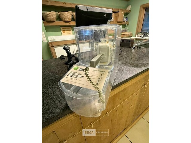 7x kunststof dispensers met schep voor levensmiddelen - afbeelding 2 van  5