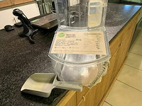 7x kunststof dispensers met schep voor levensmiddelen - afbeelding 3 van  5