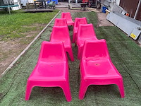 7x lounge terrasstoelen - afbeelding 1 van  6