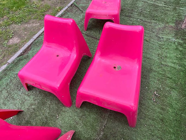 7x lounge terrasstoelen - afbeelding 4 van  6