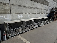 7x metalen draadmand op pallet - afbeelding 1 van  3