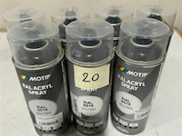 7x motip acryl glanzend grijsbruin ral8019 400ml (houdbaar tot 2034) - afbeelding 2 van  3
