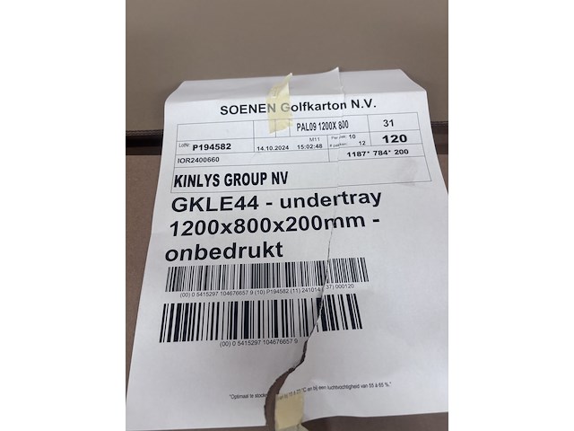 7x pallet diverse kartonnen dozen - afbeelding 2 van  12