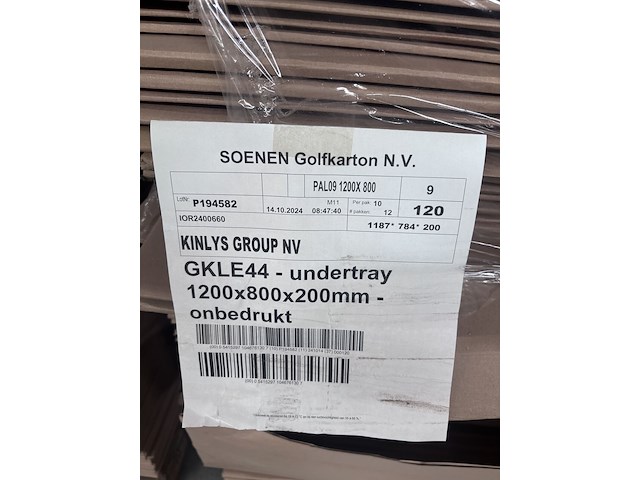 7x pallet diverse kartonnen dozen - afbeelding 3 van  12