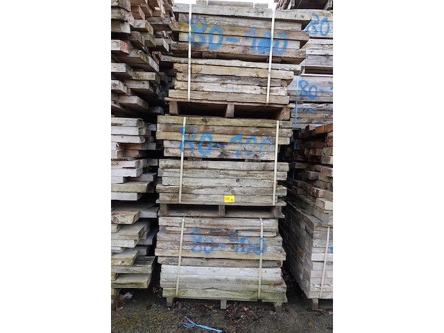 7x pallet hout - afbeelding 1 van  4