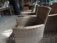 7x stoel wicker - afbeelding 2 van  3