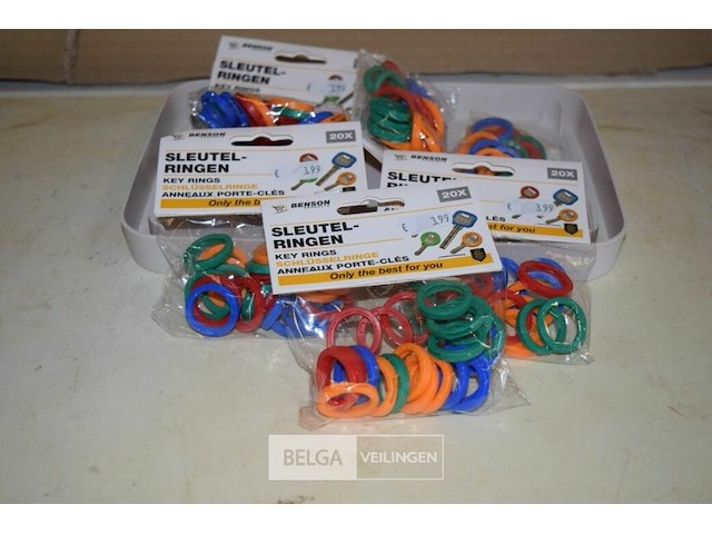 7x20st sleutelringen - afbeelding 1 van  2