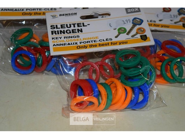 7x20st sleutelringen - afbeelding 2 van  2