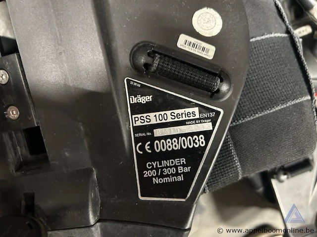 8 ademluchttoestellen dräger pss 100 series, voor cilinders van 200/300 bar. - afbeelding 2 van  2