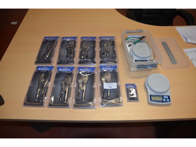 8 afknijptangen mastercool nieuw, mini buizen snijder nieuw, 2 digitale weegschalen (b423) - afbeelding 1 van  7