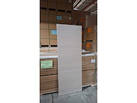 8 binnendeuren – melamine afwerking eik wit – enkel deurblad