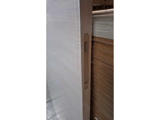 8 binnendeuren – melamine afwerking eik wit – enkel deurblad - afbeelding 2 van  3