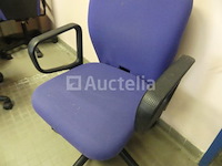 8 bureaustoelen op wielen - afbeelding 2 van  5