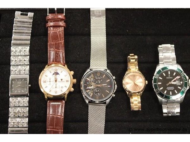 8 div horloges w.o. hilfiger, festina, guess enz - afbeelding 2 van  3
