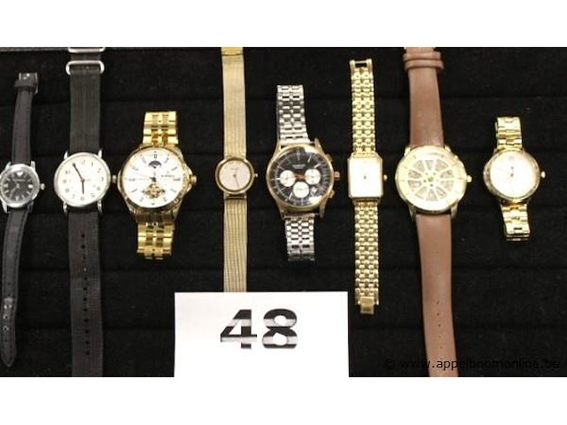8 div horloges w.o. timex, edward, sekondo, rosefield, hilfiger enz - afbeelding 1 van  4