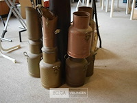 8 div kannen geel en rood koper - afbeelding 1 van  5