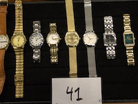 8 diverse horloges wo citizen, rodania, rosefield, guess enz