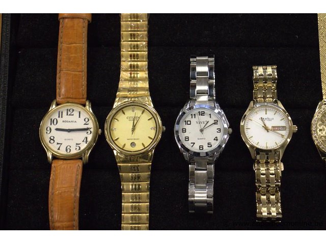 8 diverse horloges wo citizen, rodania, rosefield, guess enz - afbeelding 2 van  4