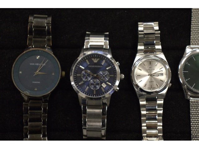 8 diverse horloges wo empario; van heusden, pontiac, hilfinger, edward lynn - afbeelding 2 van  4